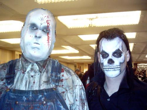 Michael Graves (former lead singer of the Misfits) with Junior at Fearfest 2008
